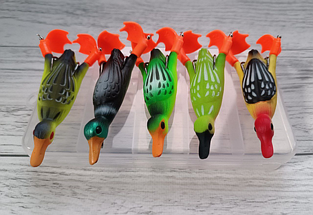 Набір Воблер Качка Fishing Gear Suicide Duck 85мм\12g 5шт + коробка, фото 3