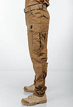 Штани тактичні ULTIMATUM CONQUISTADOR Койот ,чоловічі штурмові штани койот ріп-стоп, армійські тактичні брюки, фото 3