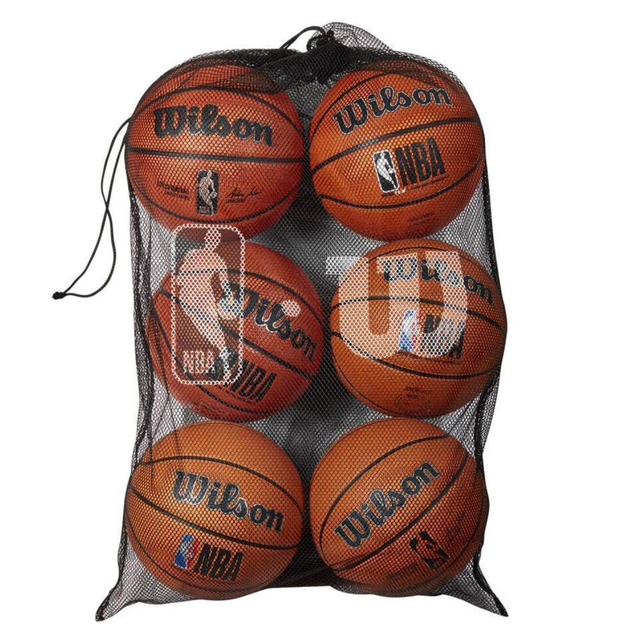 Сумка-сітка для баскетбольних м'ячів Wilson 6 Ball Mesh Basketball Bag (WTBA70030)