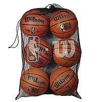Сумка-сетка для баскетбольних мячей Wilson 6 Ball Mesh Basketball Bag (WTBA70030)