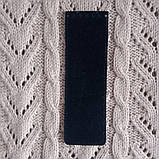 Клапан вузький із тисненням. Колір "Синій Пітон", фото 3