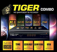 Супутниковий цифровий тюнер комбінований Tiger HD COMBO DVB-S2/T2/C