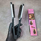 Гребінець для випрямлення з натуральною щетиною та керамічним покриттям, фото 2