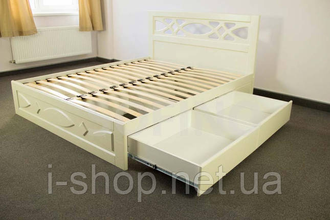 Ліжко Ліана - Спальне місце 1600*2000 мм Венге, дерев'яний вклад, фото 2
