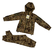 Костюм детский ARMY KIDS Скаут Soft-Shell теплый камуфляж Камыш