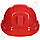 Червона каска Шахтар з високоміцного поліетилену низького тиску для захисту робітників, фото 2