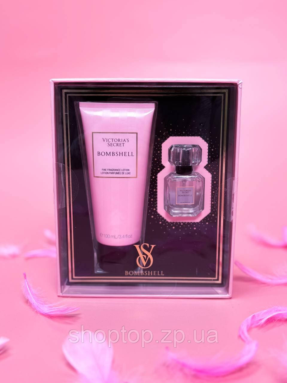 Подарунковий набір Victoria's Secret Bombshell Парфумована вода 7.5 мл + Лосьйон 100 мл