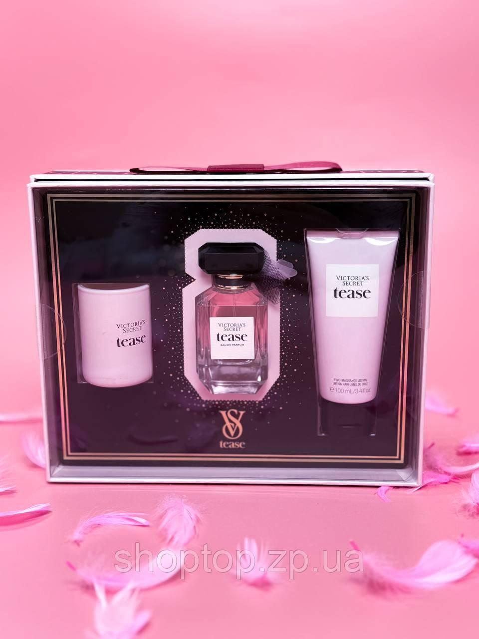 Подарунковий Парфумований Набір Victoria's Secret Tease 3 Piece Luxe Fragrance Gift Set