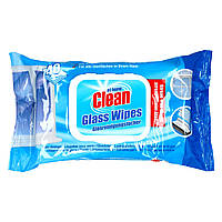 Вологі серветки для миття скла At Home Clean Glass Wipes 40шт.