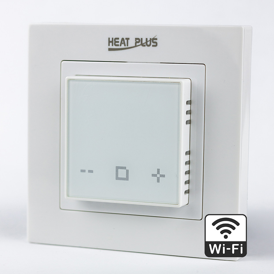 Терморегулятор для теплої підлоги програмований з Wi-fi Heat Plus М1.16 (білий)