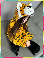 Кигуруми детские для малышей 90 р. костюм тигренка пижама Тигр 3Д для мальчиков и девочек на утренник