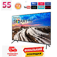 Телевизор Samsung Smart TV 55 дюймов UHD 4K/Smart TV/HDR/USB/HDMI Wi-FI Android 13.0 Андроид