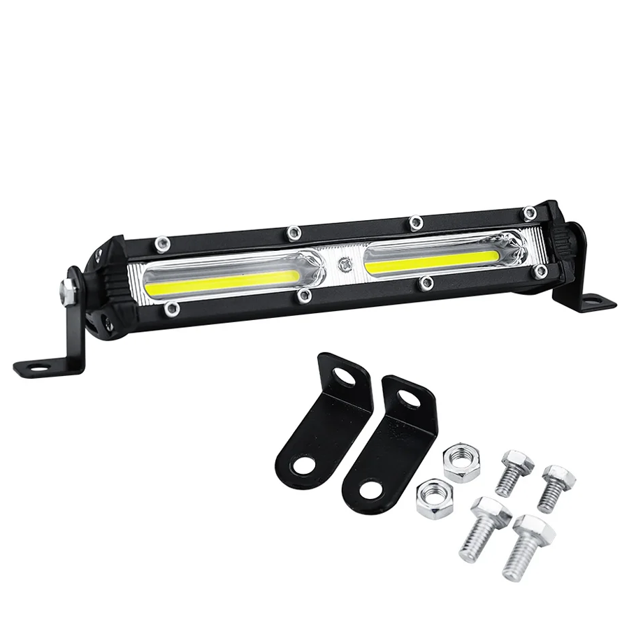 Додаткова світлодіодна LED-фара, COBx2 18 W, 180 х 28 x 48 мм, 12-24 B, фото 1