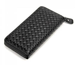 Чоловічий клатч шкіряний Tiding Bag, чорний