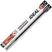 Змінні гумки для щіток склоочисників 2 шт. до 600х6 мм з металевими направляючими для каркасних двірників CarLife