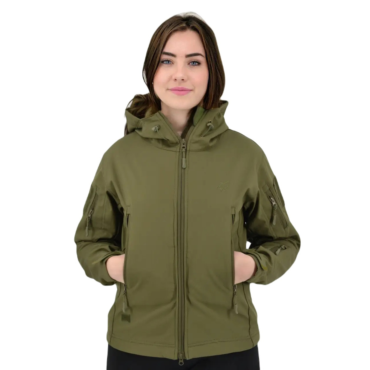 Жіноча куртка тактична Eagle Soft Shell із флісом Оливка XL (3_04361)