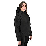 Жіноча куртка тактична Eagle Soft Shell із флісом Чорна XXL (3_04355), фото 4