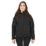 Жіноча куртка тактична Eagle Soft Shell із флісом Чорна XXL (3_04355), фото 5