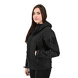 Жіноча куртка тактична Eagle Soft Shell із флісом Чорна XXL (3_04355), фото 3