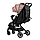 Візочок коляска складна чорна з візерунками JOY Verona для подорожей, вміщається у відсік для ручної поклажі, фото 5