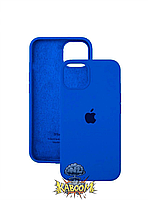 Чехол с закрытым низом на Айфон 13 Синий / Silicone Case для iPhone 13 Royal Blue