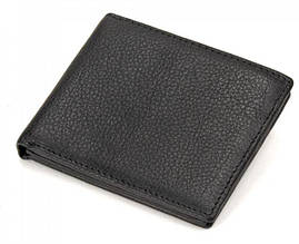 Кожаное мужское портмоне Tiding Bag, черный