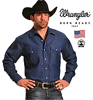 Мужская джинсовая рубашка Wrangler® MS70119 Cowboy Cut / Оригинал из США/100% хлопок