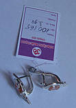 Сережки 100165ЮМ, срібло 925 проба, кубічний цирконій., фото 3