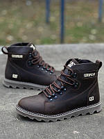 Черевики шкіряні зимові CAT Rider Nubuck Brown