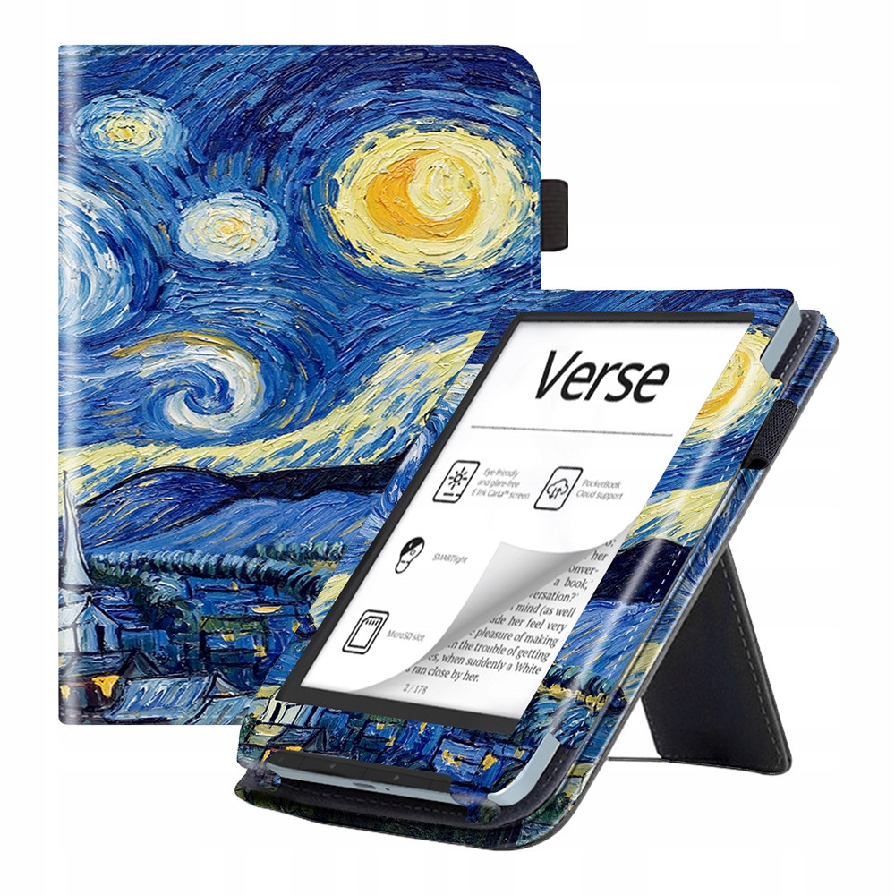 Обкладинка для електронної книги PocketBook 634 Verse Pro Azure Ван Гог "Зоряна Ніч"