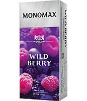 Чай черный wildberry Мономах 25 пак