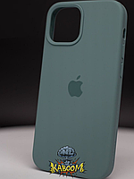 Чехол с закрытым низом на Айфон 13 Зеленый / Silicone Case для iPhone 13 Pine Green