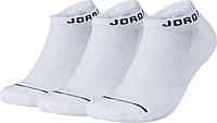 Баскетбольні шкарпетки (3 пари) Jordan Jumpman Dri-Fit No-Show 3PPK [SX5546-100(DX9656-100)]