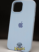 Чехол с закрытым низом на Айфон 13 Голубой / Silicone Case для iPhone 13 Sky Blue