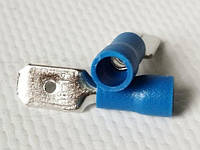 Клемма 6,3 папа до 2,5 мм кв. в изоляции синяя MDD 2-250 :6427 RV