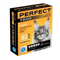 Капли PerFect TRIO для кошек (фипронил, инвермектин) 4-10 кг, 0.8 мл. 1шт.