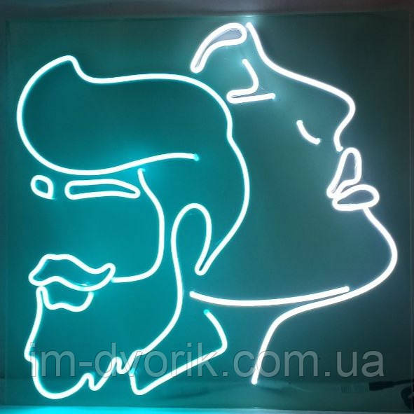 Неонова Led вивіска Салон краси 480х500 мм із блоком живлення