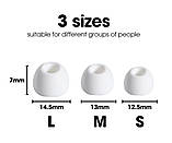 Амбушури OPPO Enco Buds 2 Air ZMI PurPods Pro Enco X2 Air 2 W33 Free 2 3 Huawei FreeBuds 4i 5i Білі середні, фото 5