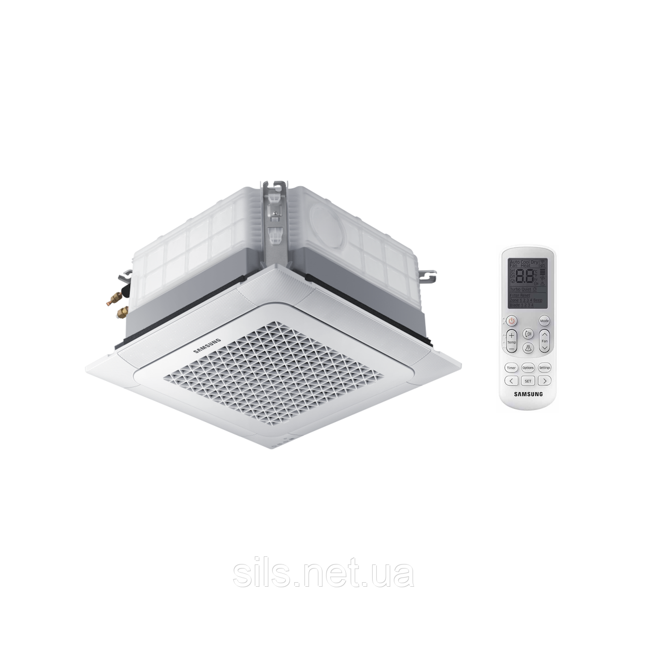 Внутрішній блок SAMSUNG FJM касетний 4-потоковий "Mini" 575 мм х 575 мм WindFree AJ052TNNDKH/EA