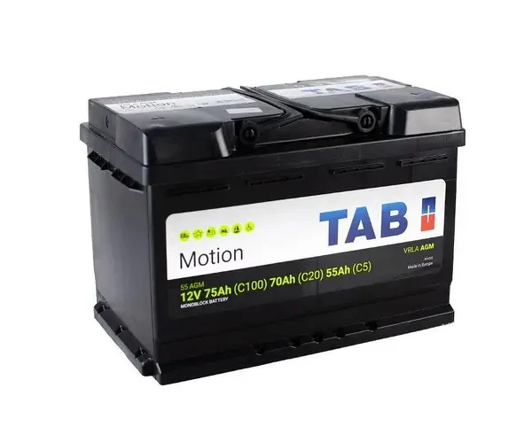 Акумулятор промисловий TAB Motion AGM 75/70/5 L3 стаціонарна