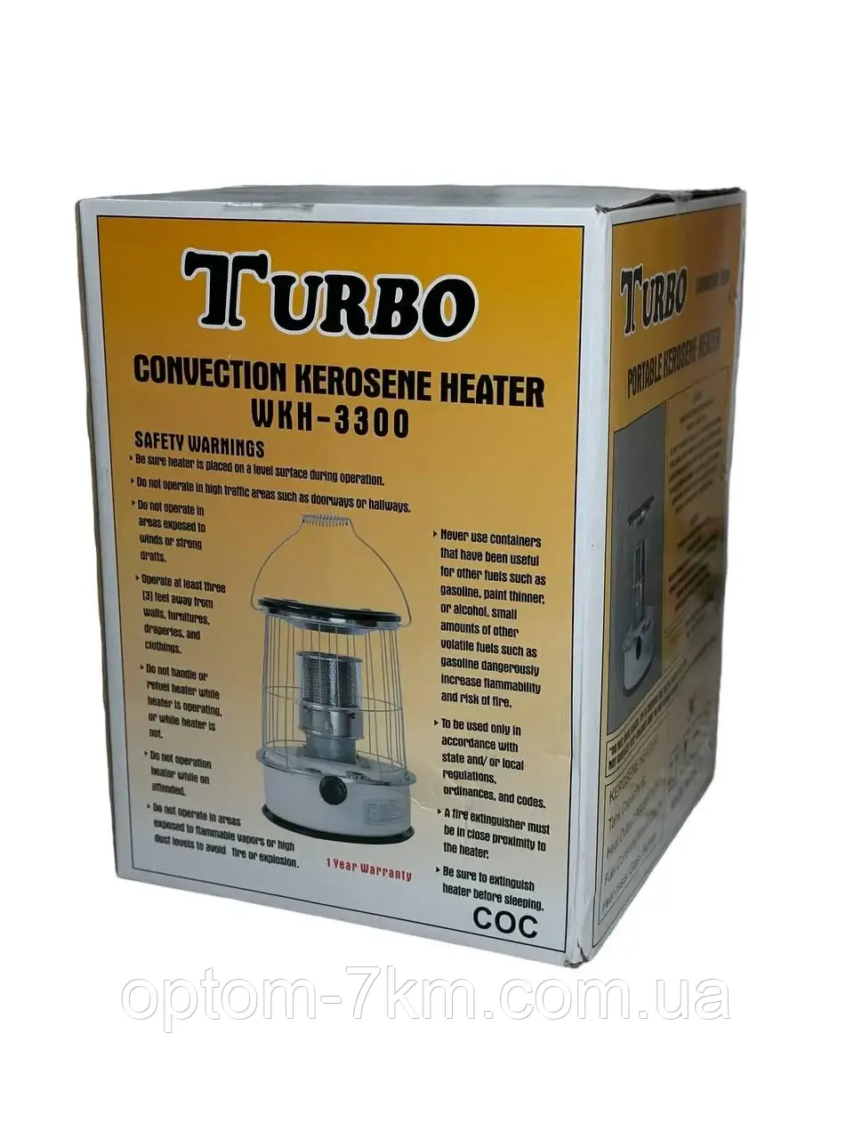 Обогреватель газовый автономный Turbo WKH-3300 3 кВт для обогрева и приготовления пищи Jb - фото 3 - id-p2090191455
