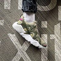 Оливковые текстильные мужские кроссовки Nike Air Huarache Craft "Khaki"