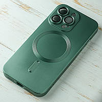 Чехол Fashion magsafe c защитой камеры для iPhone 13 Pro (6,1") зеленый