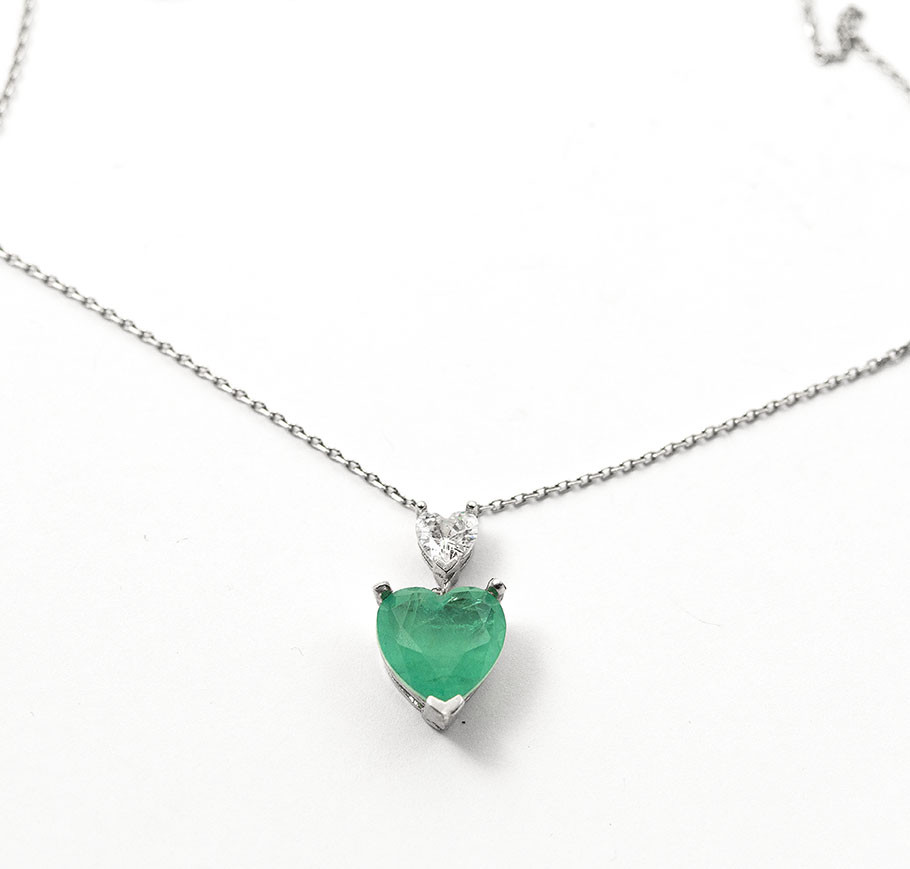 Срібне Кольє З Серцем, фото 1