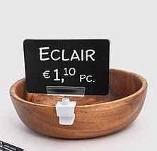 Кліпса кулінарна з цінникотримачем 50мм, Цінникотримач на кліпсі (5042), фото 4