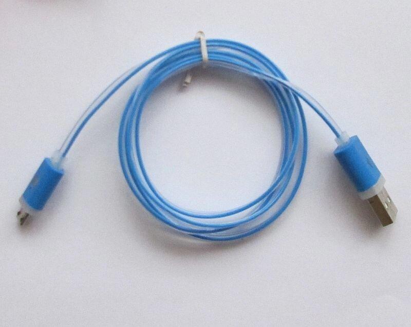 Светящийся USB кабель LED Light USB Cable microUSB - фото 2 - id-p475253775