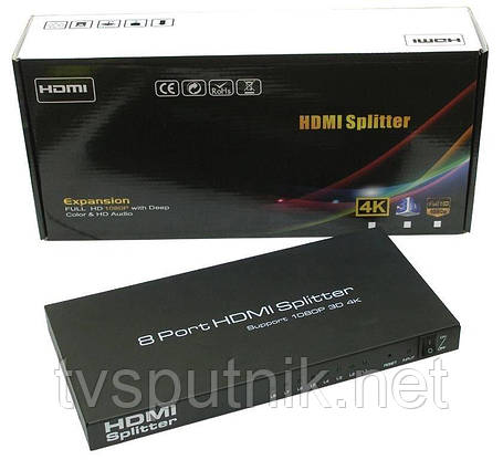 HDMI Splitter 1x8 SP14008M, фото 2