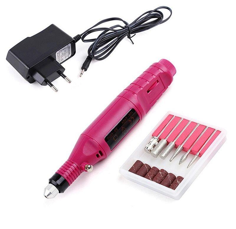 Фрезер для манікюру та нарощування нігтів red, 20000 оборотів, фото 1