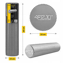 Масажний ролик 4FIZJO CARE+ EVA 60 x 15 см (валик, ролер) 4FJ0523 Grey Poland, фото 3