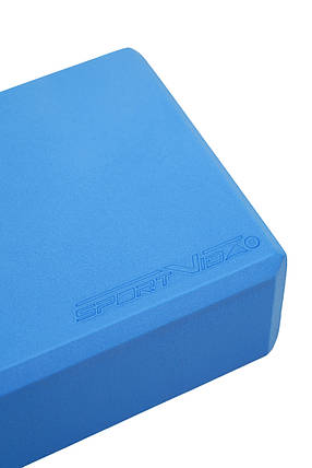 Блок для йоги SportVida EVA 23 x 15 x 7.6 см SV-EZ0069 Blue Poland, фото 2